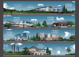 销售中心 tod 长图 品牌墙