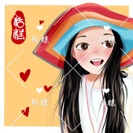 卡通手绘头像分层