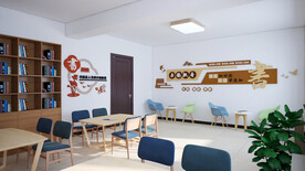 图书阅览室效果图