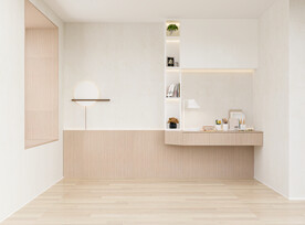 现代极简卧室背景墙