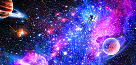 紫色星空