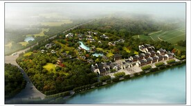 中式建筑规划效果图