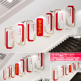 安全生产楼道文化墙