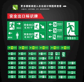 安全出口标识牌