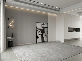 现代客厅沙发场景3D空景