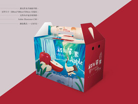 苹果包装 平面图