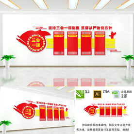 三会一课文化墙