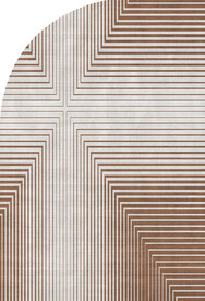 抽象几何条纹地毯