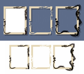 中国盘龙边框画框花边相框