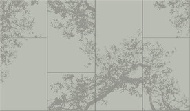 植物冲孔板背景墙