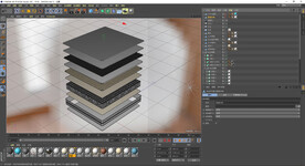 独立袋装弹簧床垫模型