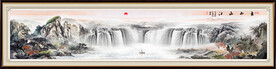 国画山水长卷