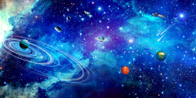 科幻星空背景墙