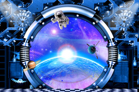 星空探索科技背景