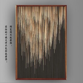 光影抽象线条装饰无框画