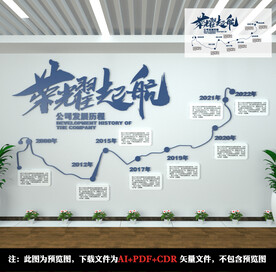 公司历程文化墙