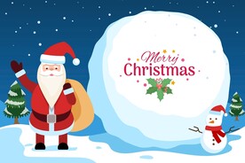 圣诞节海报矢量图
