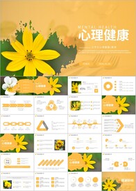 清新时尚心理健康咨询管理ppt