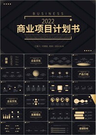 商业计划书创业融资ppt模板