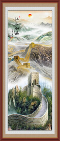 竖幅山水画