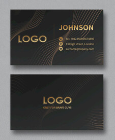 黑金高端名片 图片