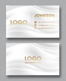 白金商务名片 图片