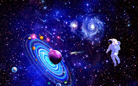 科幻太空宇航员