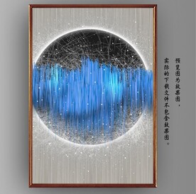 光影抽象线条装饰无框画