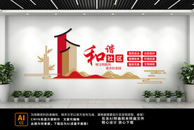 和谐社区文化墙