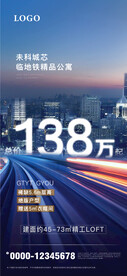 地产海报贴片 地产高端海报