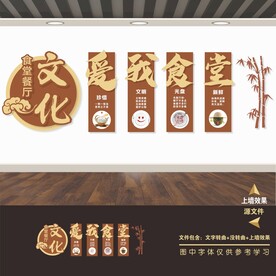 食堂餐厅文化墙