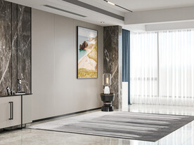 现代极简客厅场景空景