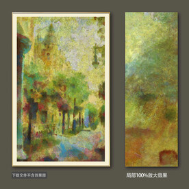 抽象油画装饰画轻奢手绘极简画