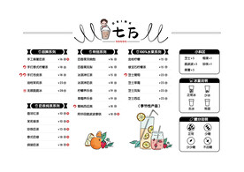奶茶店菜单设计