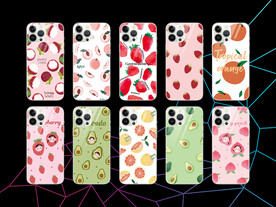 草莓 手机壳图案