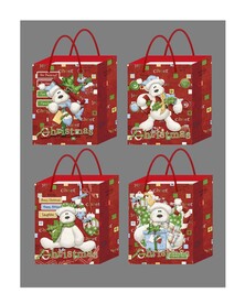圣诞快乐熊熊纸袋