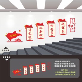 党建楼梯文化墙