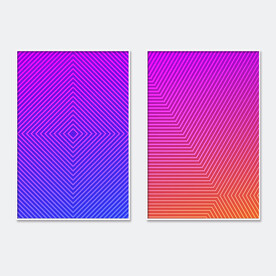 抽象唯美色彩线条渐变装饰画