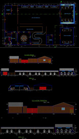 牛棚牛圈CAD图纸