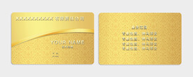 高档金色名片