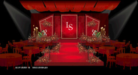 红色婚礼效果图