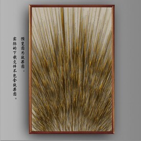 光影抽象线条风景装饰画