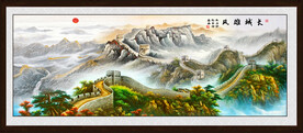 巨幅万里长城国画