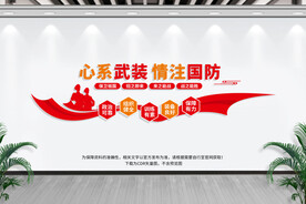 国防强军文化墙
