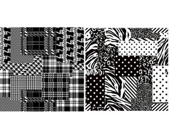 千鸟格与豹纹 大牌 数码印花 