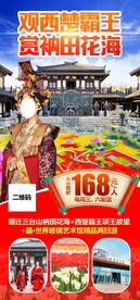 观西楚霸王赏衲田花海旅游海报