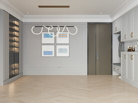 现代餐厅背景墙