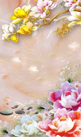 高清分层玄关装饰画