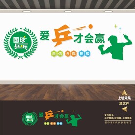 乒乓球室文化墙