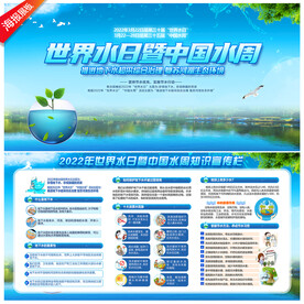 世界水日展板